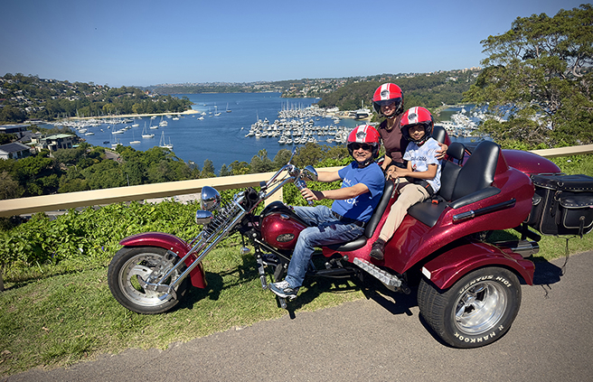 The Manly Northern Beaches tour on a trike, showed some beautiful areas of Sydney.