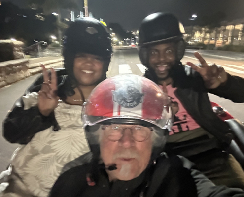 The night tour in Sydney on a trike, was a fun and memorable experience.