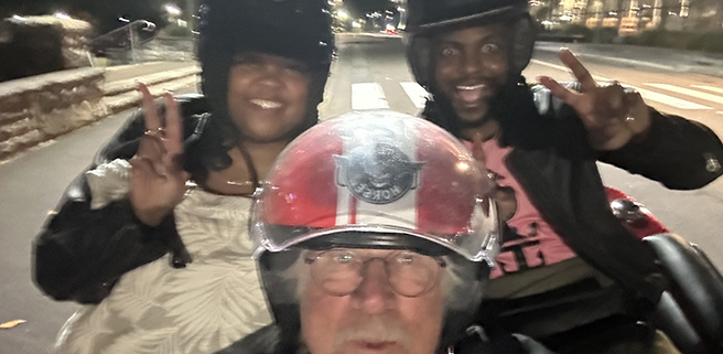 The night tour in Sydney on a trike, was a fun and memorable experience.