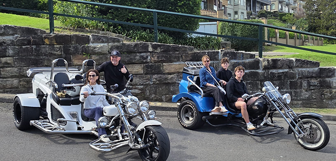 The family trike ride Sydney was a fun way to see the major sights in a short time.