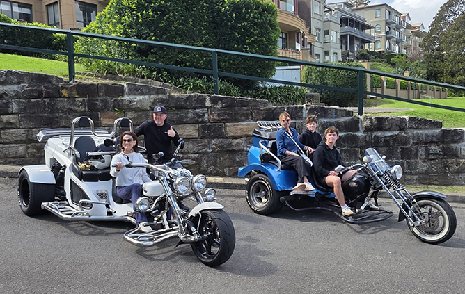 The family trike ride Sydney was a fun way to see the major sights in a short time.