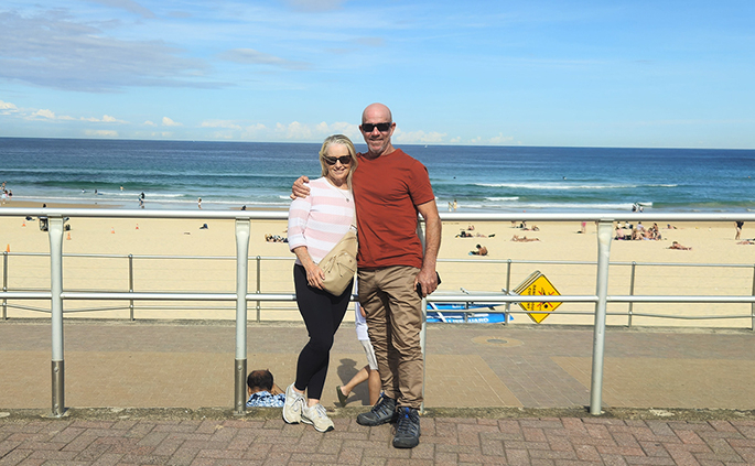 The fun Sydney trike tour showed all the major icons of our beautiful city. This is Bondi beach.