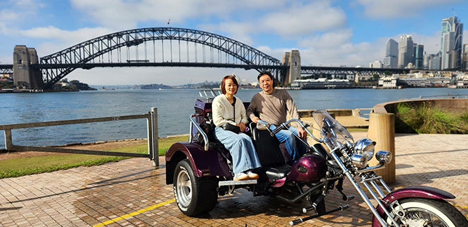 The 3Bridges trike tour birthday experience in Sydney, showed some scenic sights!