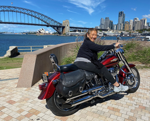 The Harley Davidson sightseeing tour showed a different perspective of Sydney.