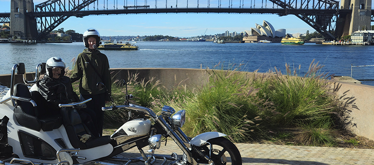 The Sydney 80th birthday present trike tour, showed the famous sights of the Emerald City.