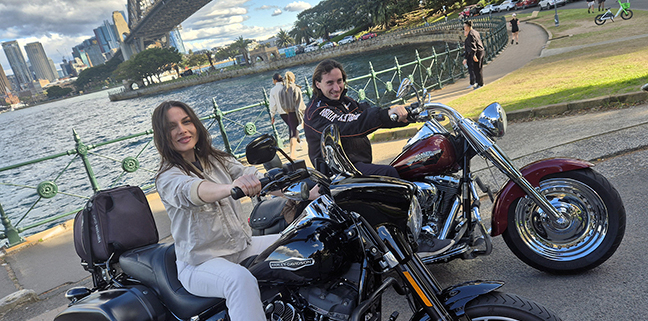The birthday present Harley experience was a fun and memorable way to see Sydney.