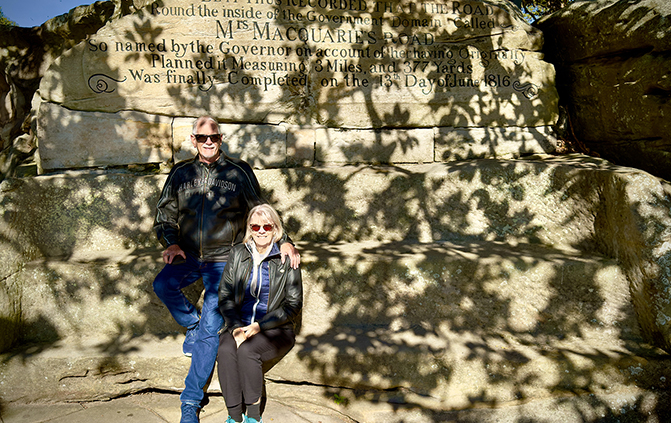 The Sydney Bridge +city tour showed the passengers Mrs Macquarie's Chair.