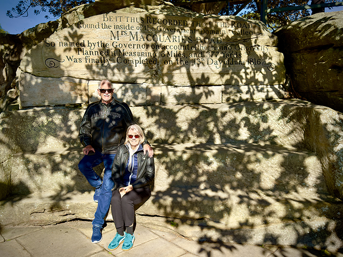The Sydney Bridge +city tour showed the passengers Mrs Macquarie's Chair.