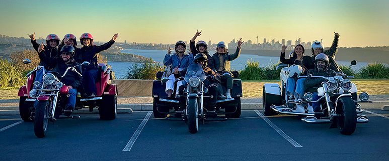 The surprise business thank you trike transfer in Sydney, showed one of the best views!!