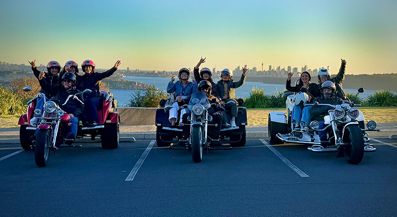 The surprise business thank you trike transfer in Sydney, showed one of the best views!!