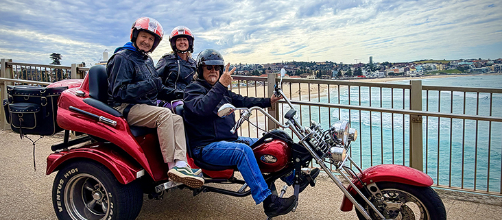 The Sydney sights trike ride showed so much of Sydney in a short time frame - and it was fun!