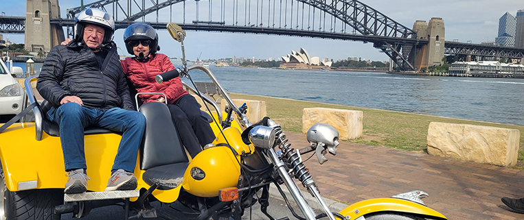 The memorable Sydney trike ride, was a fun and unique way to see our famous city icons.