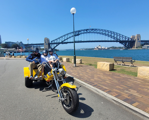 The family's trike tour Sydney showed so many icons - the fun way!