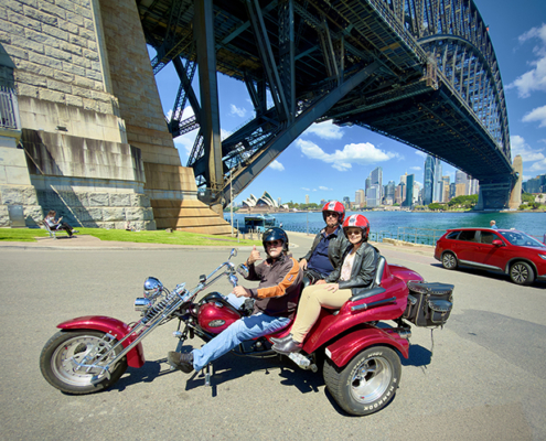 The fun Aussie trike unique in Sydney is a fun way to see our beautiful city.