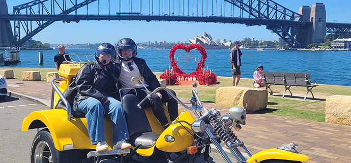 The mother daughter memory maker on a trike, was a fab way to see Sydney and make memories!