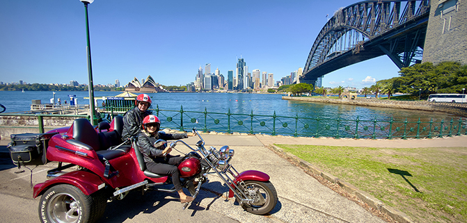 The partner's surprise trike ride in Sydney was the Best surprise - so much fun!